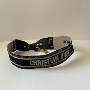 Dior Blue  and Cream Bag Strap